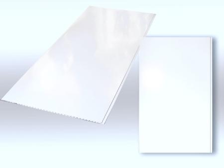 Designpaneele "Weiß Glanz" 2,70 x 0,25 / 0,50m