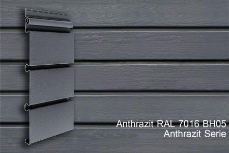 Kunststoffpaneele Anthrazit RAL7016 Serie ab 1,50m