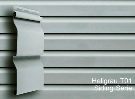 Fassadenpaneele Hellgrau A-1,83m Kunststoffpaneele