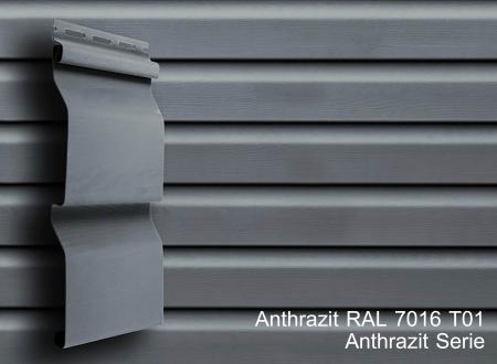 Kunststoffpaneele Anthrazit RAL7016 Serie ab 1,50m