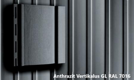 Kunststoffpaneele Anthrazit RAL7016 Serie ab 1,50m