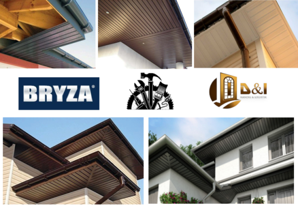Bryza Ziegelrot RAL 9004 B-2,00m Kunststoffpaneele Unterdachpaneele