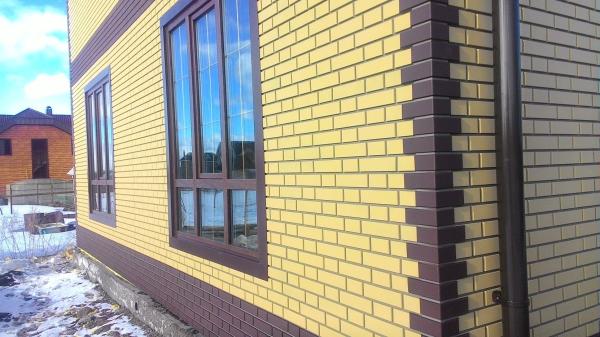 Klinkerfassade Gelb Slawische Serie Kunststoffpaneele