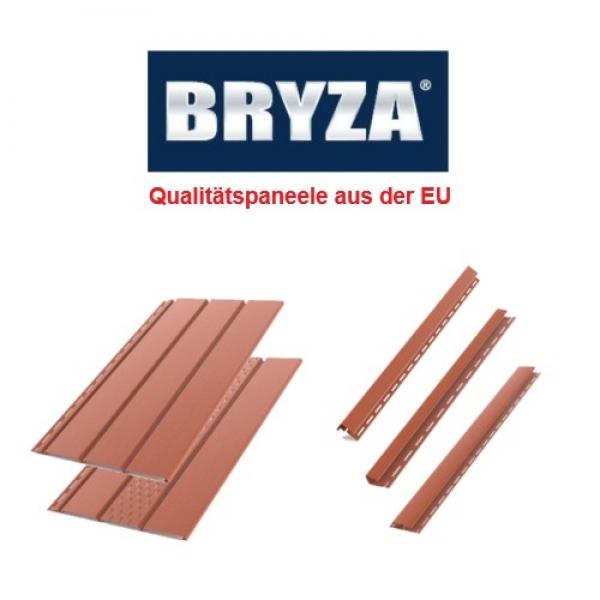 Bryza Ziegelrot RAL 9004 B-2,00m Kunststoffpaneele Unterdachpaneele