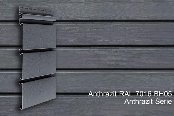 Kunststoffpaneele Anthrazit RAL7016 Serie ab 1,50m