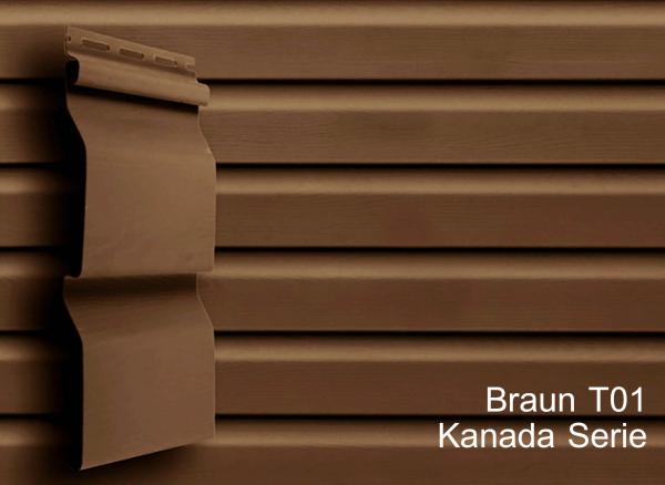 Kunststoffpaneele Braun 1,83m Länge