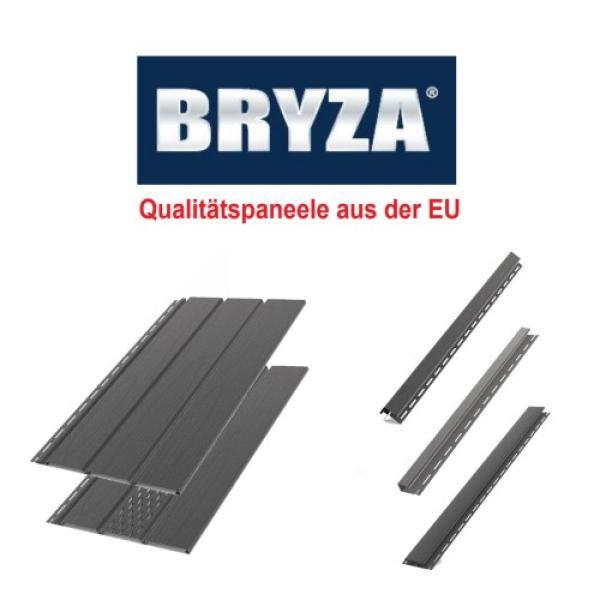 Bryza Anthrazitgrau RAL 7021 B-2,00m Unterdachpaneele Kunststoffpaneele