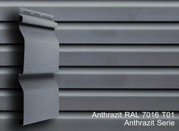 Kunststoffpaneele Anthrazit RAL7016 Serie ab 1,50m