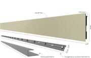 Fassadenverkleidung Cremeweiß RAL 1379